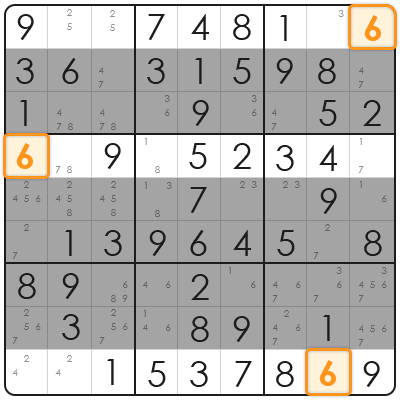 sudoku hidden singles method
